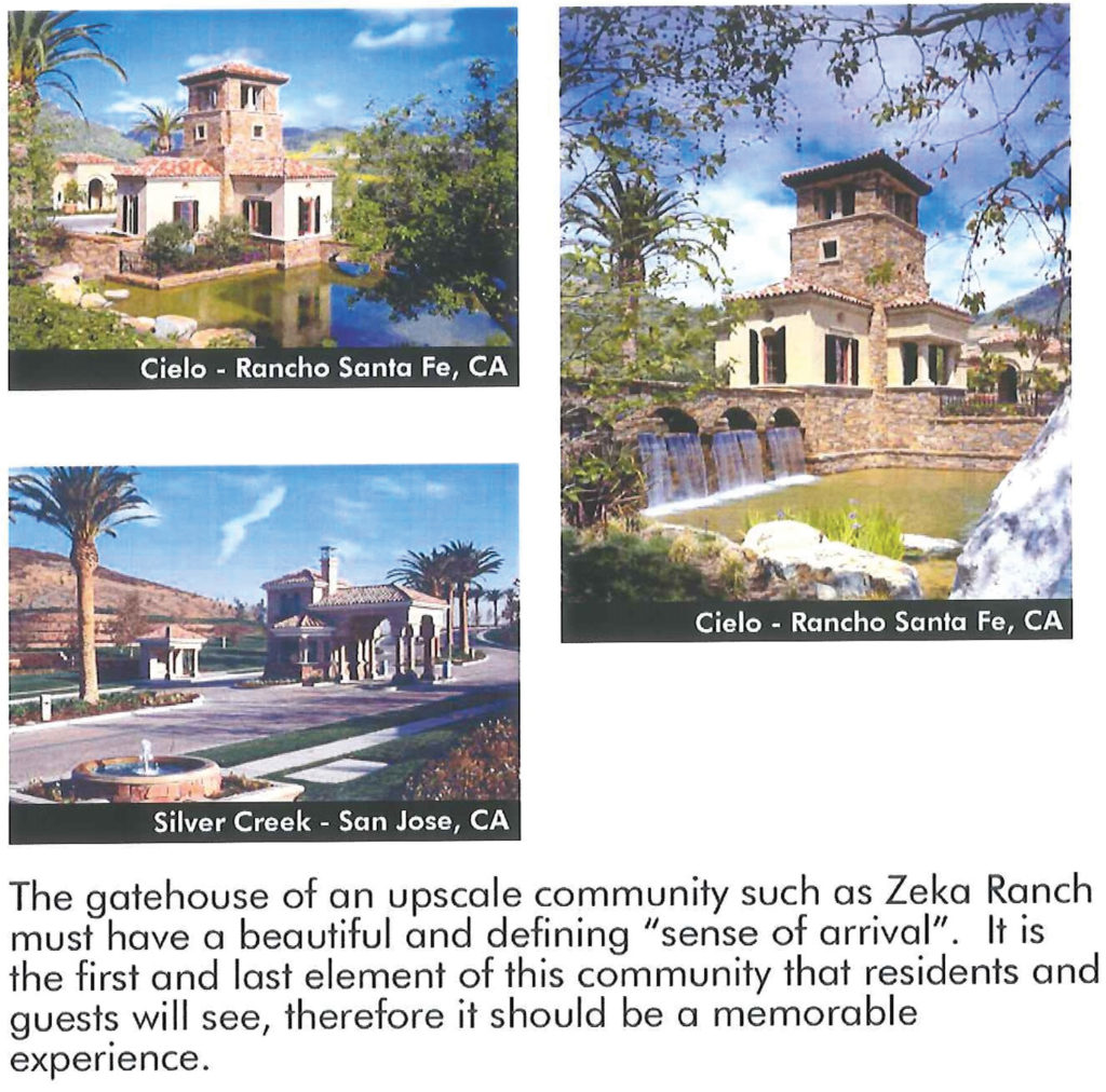 Zeka Ranch sample Entry Gatehouse